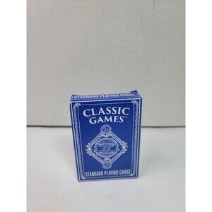 Classic Games Standard Playing Cards Blue Deck Sealed Cards in Open Box